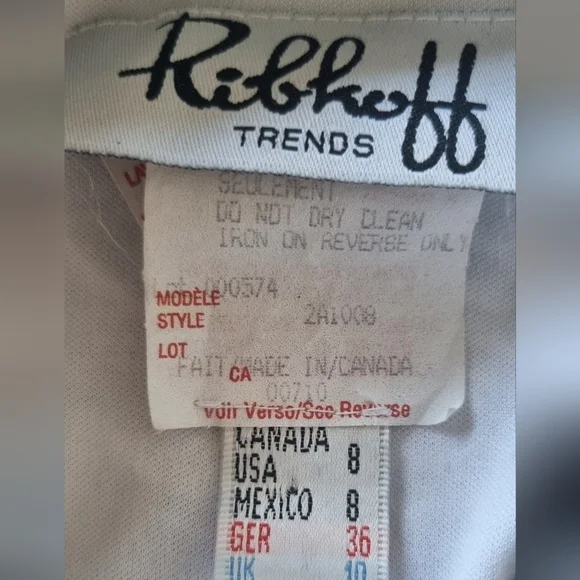 Mod Revival | Joseph Ribkoff Optical Zip Jacket Size 8 - Picture 5 of 8